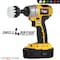 Drillbrush Cleaning Supplies - Scrub Brush - Car Detailing Products - Detailing 2in-Lim-White-Short-QC - alternate 5